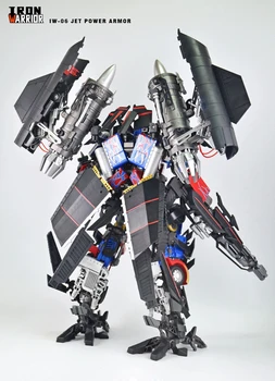 【В наличност】фигурка действия Robot Transformation IRON WARRIOR IW06 IW-06 JET POWER ARMOR Sky Fire Vest 2.0 MPM04 Op PVC играчки