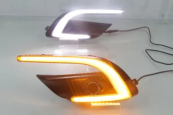 1 комплект DRL за Mazda 3 Mazda3 Axela 2017 2018 LED DRL дневни светлини дневни светлини фарове за мъгла делото стайлинг автомобили