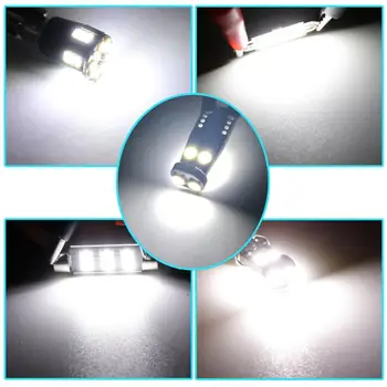 10 W C5W LED венец 31 мм и 36 мм на 39 мм 42 мм за автомобили лампи на интериора лампа за четене регистрационен номер бял 5000 до безплатен грешка