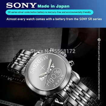 10 бр./лот SONY Original AG6 1.5 V Silver Oxide Button Cell Batteries SR920SW SR69 SG6 LR69 171 920 Watch Coin Batteries