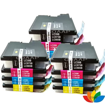 12 x Lc985 Lc39 Lc975 съвместима тонер касета за Brother DCP J125 J315W J515W MFC J265W J410 J415w J220 е принтер