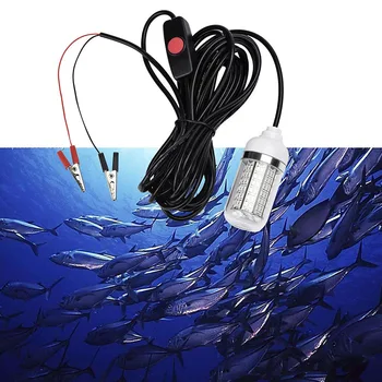 12V риболов привлича светлини LED подводни светлина риба на стръв на Търсещия лампи с IP68 Водоустойчив ключ, привлича скариди, калмари Крил
