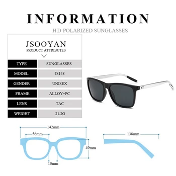 2020 Trend Vintage Square мъжки слънчеви очила polarized за шофиране UV400 слънчеви очила на марката дизайн Polar Sunnies Eyewear