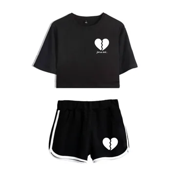 2020 Web Celebrity Payton Moormeier PYTN Print Tracksuit Ladies Women Two Piece Set Top and Shorts Matching Sets Sportwear