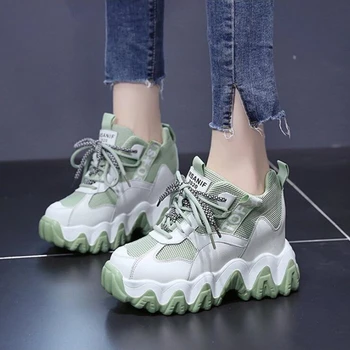 2020 Жени Буци Маратонки Дамски Дизайнерски Татко Обувки На Платформа Дамски Модни Кожени Ежедневни Спортни Обувки Жена Zapatos De Mujer