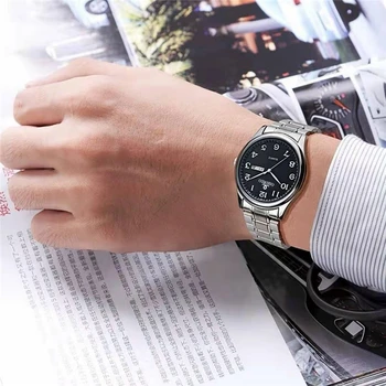 2020 нови часовници мъжки луксозна марка за Мъжки спортни часовници, Водоустойчиви пълни с кварцов мъжки часовник от неръждаема стомана пара Relogio Masculino