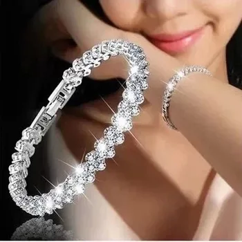 2021 мода бижута Римски гривна форма на сърце гривна crystal от Swarovskis за жени и жени като скъп подарък