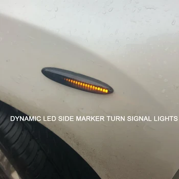 2x LED flowing water front turn signal indicator динамични фарове за Toyota Camry Crown Highlander Kluger GSU Mark X Lexus Soarer