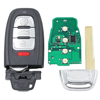 3 + 1 бутона Smart keyless remote key 315MHz 433MHz 868MHz с чип за Audi A6 A7 A8 RS4 RS5 Q5 A5 S4 8T0 959 754C 8T0 959 754D