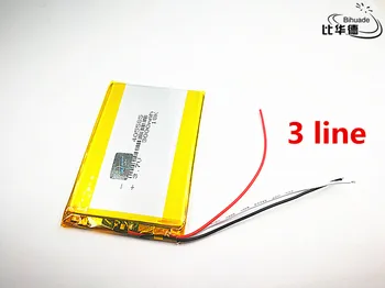 3 линия добро качество 3.7 V,3000mAH 405585 полимерна литиево-йонна / литиево-йонна батерия за таблет PC банка,GPS,mp3,mp4