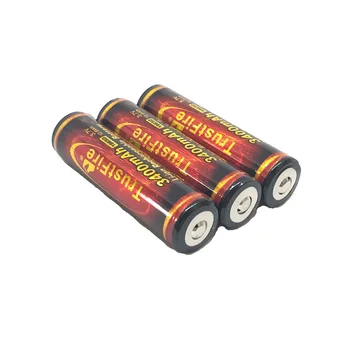 5 бр. / лот TrustFire 18650 3.7 V, 12.6 Wh 3400 mah литиево-йонна акумулаторна батерия със защитата на печатни платки led светлини фарове