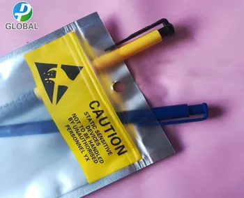 8*13.5 cm Zip-lock антистатични защитни найлонови торбички ESD антистатик светкавица електронни аксесоари / зарядни опаковки чанти