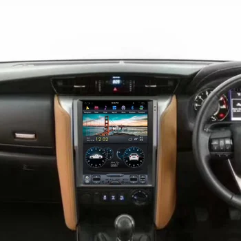 Android 9 128G PX6 Tesla Styel за Toyota Hilux Fortuner 2008-Auto Radio стерео автомобилен мултимедиен плеър DVD GPS навигация