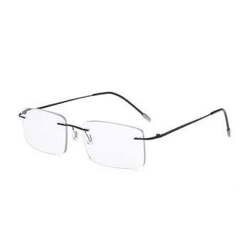 B титанов прогресивно фотохромичните очила за четене без рамки мъжете открит мультифокальный анти синя светлина пресбиопия оптични очила