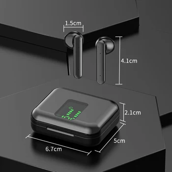Bluetooth слушалка L12 TWS Bluetooth 5.0 безжични водоустойчиви слушалки в ушите Smart for Computer phone laptop Earphones
