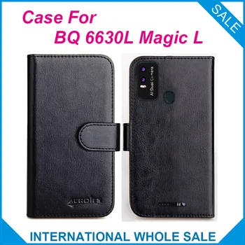 BQ 6630L Magic L Case 6 цвята, флип слотове кожен портфейл за седалките BQ 6630L Magic L Cover слотове телефон чанта кредитна карта