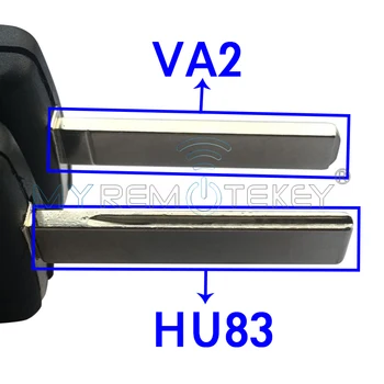 Ce0523 флип дистанционно ключ с 2 Бутона 433mhz HU83 нож за Citroen Peugeot PCF7941 електронна такса remtekey