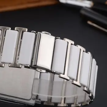 CHENXI нов стил кварцов часовник за жени елегантен черен и бял керамични часовници просто мода Дива Diamond дамски ръчен часовник