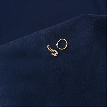 Cheny s925 сребро ново злато жълто писмо обеци, дамски модни идентичност стил на ухото бижута подарък за рожден ден