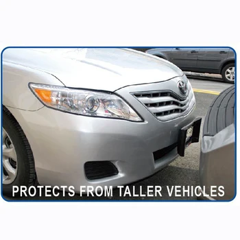CHIZIYO Auto Black Front Bumper Guard EVA American License Plate Frame Tag Cover Protector