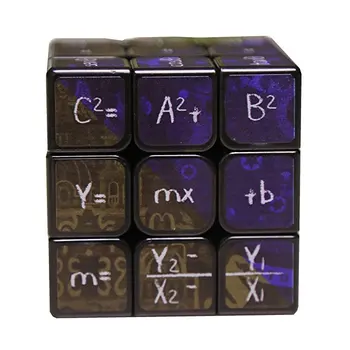 CuberSpeed Математика Cube 3x3,Warina Educational Cube,Speed Cube,Puzzle 3x3,подобрена UV-печатна версия,Stickerless, по-здрав.