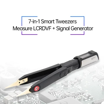 DT71 мини цифров пинсети Smart SMD LCRDVF тестер мултицет генератор на сигнали за измерване на компоненти