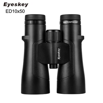 Eyeskey ED 10x50 бинокъл учене през целия живот за нощно виждане водоустойчив супер мулти покритие Bak4 Призма за оптика с висока мощност телескоп за лов