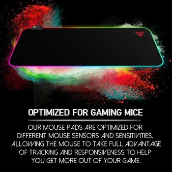 FANTECH MPR800S RGB подложка за мишка геймърска подложка за мишка 800x30x0. 03cm USB Мишка ултра-гладка повърхност плат с фиксирующим ръба за геймъри