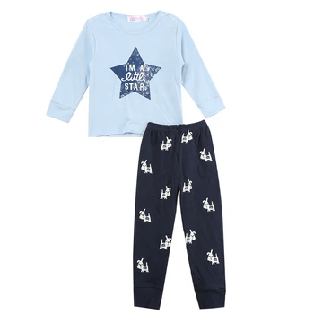 FOCUSNORM есен новородени момчета пижамные комплекти Писмо печат пуловер с дълъг ръкав hoody блузи панталони 2 елемента пижами