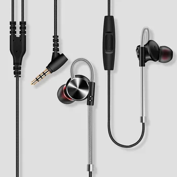 FONGE Fashion Style W3 Metal Magnetic In-ear Eeahone Стерео Super Bass Black-слушалки с микрофон за smartphone GT