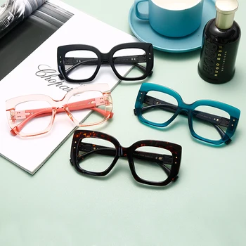 JASPEER големи правоъгълник очила за четене на жените и мъжете Марка Desinger пресбиопия очила квадратни очила за четене очилата