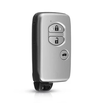 KEYYOU нов Uncut Smart Remote Key Shell Case за Toyota Land Cruiser Prado Prius Land Avalon покриване на ключ за кола с вътрешен острие