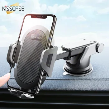 KISSCASE кола, телефон за Huawei P30 P20 Капитан 20 Pro предното стъкло на гравитационната издънка на Притежателя на телефона кола за Samsung Galaxy A50 S10 9