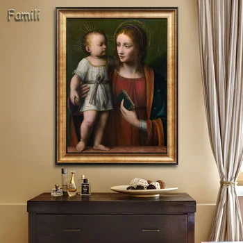 Leonardo Da Vinci Salvator Mundi Classic Платно Art Print Живопис Poster, Wall Pictrues For Living Room Home Decor, No Frame