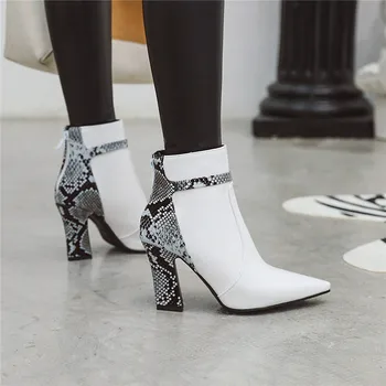 MORAZORA 2020 vintage класически dress shoes дами офис обувки с остър нос zip есен зима високи токчета ботуши жена ботильоны
