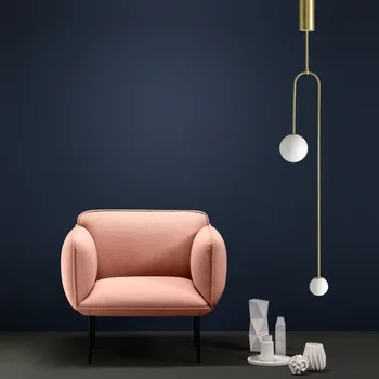 Nordic Модерен дизайнерски хол стъкло висящи лампи мода е основна спалня нощни G9 полилеи led лампа