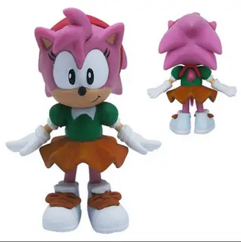 OHMETOY Super Sonic на Таралеж JP Аниме Action Figure Toy PVC Knuckles Mephiles Ейми Опашките 6cm Детски Играчки Gift Brinquedos