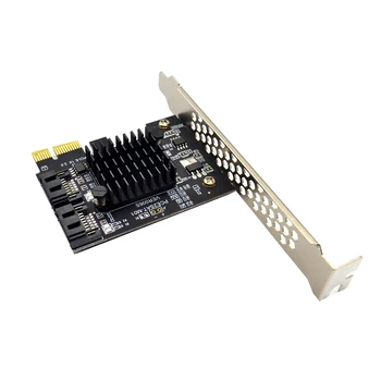 PCI-E-SATA, 1x 4X, 8X 16X PCI-E карти PCI Express to SATA 3.0 2-port SATA III 6 Gb заплата адаптер за разширяване с чип на Marvel 9125