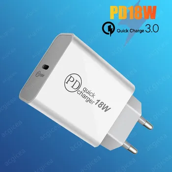 QC3. 0 бързо зареждане на PD USB зарядно устройство за монтиране на мобилен телефон зарядно устройство адаптер за iPhone, X MAX 7 8 QC3. 0 бързо зареждане за Samsung Xiaomi