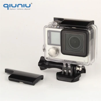 QIUNIU CNC алуминиев корпус дело вратичка клип заключване капаче за GoPro Hero 3 + Hero 4 камери за GoPro аксесоари