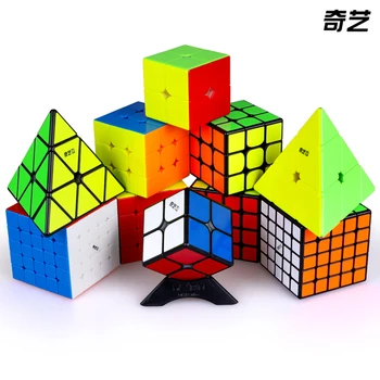 QiYi Magnetic Cube MS 3x3 MoFangGe Valk3 Thunderclap 3x3x3 Speed Sets Пакет Stickers sticker Magic Cube Пъзел baby kids toys