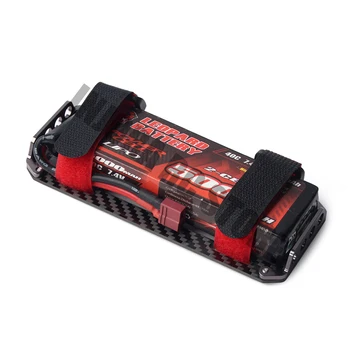 RC Crawler Metal Carbon Fiber Battery монтажна плоча с струной за мащаба на RC кола 1:10 Axial SCX10 90046 D90 Tamiya CC01