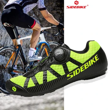 SIDEBIKE нов свободно време за Колоездене на велосипед мъжки обувки Pro Team Mountain Road bike обувки гумена дишаща мтв велосипед отключена Biek обувки