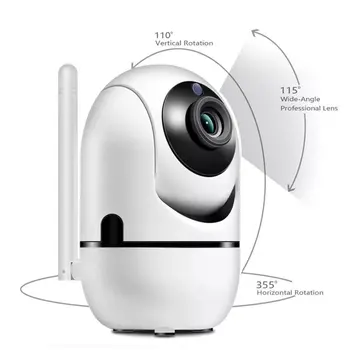 Smart Camera 1080P Wireless Wifi инфрачервена анти-кражба Ip камера за нощно виждане Интелигентна Hd камера за видеонаблюдение