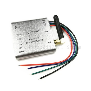 SP301E-MS програмируем RF синхронен контролер APA102,SK6812,WS2812B,WS2811,SK9822 LED 2048 пиксела софтуерен контролер DC5~12V