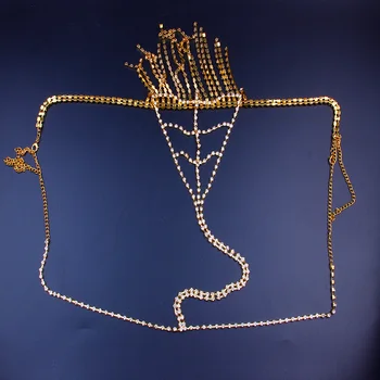 StoneFans Кристал Body Jewelry пискюл секси дамско бельо прашки бикини аксесоари Body Chain Crystal Hide-it бижута подарък