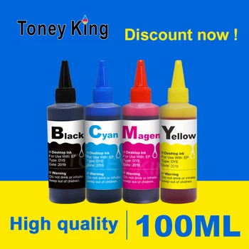 Toney King Bottle Зареждане набор от мастила за HP 123 XL за Hp123 XL Deskjet 1110 2130 2132 2133 2134 3630 3632 3637 касети за принтери