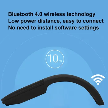 Touch Feel Bluetooth 4.0 За MicroSoft Wireless Mouse Silent Mause Arc Touch Roll Мишка Microsoft Wireless Mouses