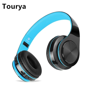 Tourya B3 Bluetooth слушалки безжични стерео слушалки слушалки Headfone с микрофон подкрепа TF карти, FM-радио за мобилен телефон PC