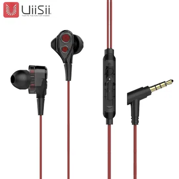 UiiSii HiFi HI-RES Super Bass Game In Ear слушалки с регулиране на силата на звука шумопотискане за Android/Iphone